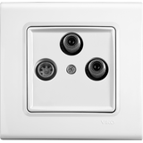 Linnera-Rollina Sat Socket Trans (Sat-TV-Rd) (13dB) Beige