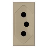 N2136 CV Socket outlet BR 10A Champagne - Zenit