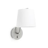 BERNI SATIN NICKEL WALL LAMP 1 X E27 20W