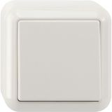 Off/toggle switch, 1-pole, polar white, surface-mounted