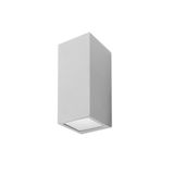 Wall fixture IP44 Cube Small GU10 35W Grey 2670lm