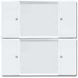 6736/01-84 CoverPlates (partly incl. Insert) Remote control Studio white