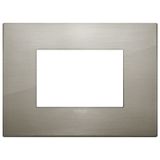 Classic plate 3M metal brushed inox