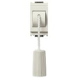 1P NO 10A cord-operated push white