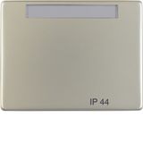 Rocker imprint "IP44", lab. field, arsys IP44, stainl. steel, metal ma