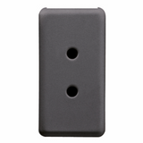 SELV SOCKET-OUTLET - 2P 6A 24V - 1 MODULE - SYSTEM BLACK