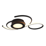 Jive LED ceiling lamp 50 cm matt black