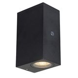 Outdoor Light without Light Source - wall light Avalon - 2xGU10 IP44  - Sensor - Black