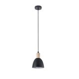 Lilian Pendant Lamp 1xE27 Black