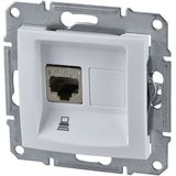 Sedna - single data outlet - RJ45 cat.5e UTP without frame white