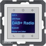 Radio Touch  UP DAB+, Bluetooth Q.x polar white velvety