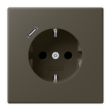 SCHUKO socket with USB type C LC32140 LC1520-18C241