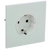 Art d'Arnould univers Epure single standard schuko power socket 2P+E 16A 250V - Satin white