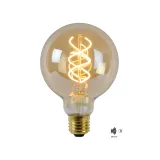 LED BULB TWILIGHT SENSOR  G95 E27/4W Amber