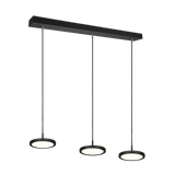 Tray LED pendant 3-pc matt black