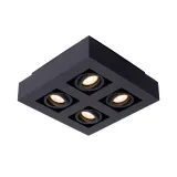 XIRAX Ceiling Light 4xGU10/5W LED DTW Black