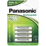 PANASONIC R2U P03E AAA 750mAh BL4 (HHR-4MVE)