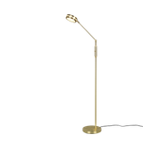 Franklin LED floor lamp matt brass