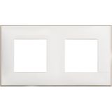 CLASSIA - COVER PLATE 2X2P WHITE SATIN