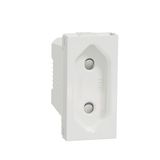 European Socket 2P 10A screw 1module