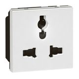 Socket Multistandard 2 Module White , Legrand - Arteor