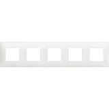 CLASSIA - COVER PLATE 2X5P WHITE