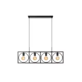 Lucide SUUS - Pendant light - 4xE27 - Black