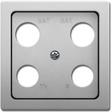 1743-04-866 CoverPlates (partly incl. Insert) pure stainless steel Stainless steel