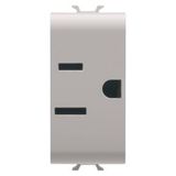 USA STANDARD SOCKET-OUTLET 250/125V ac - 2P+E 15A - 1 MODULE - NATURAL SATIN BEIGE - CHORUSMART