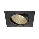 NEW TRIA LED DL SQUARE Set, 25W, 3000K, 30ø, matt black