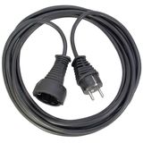 Quality plastic extension cable 3m black H05VV-F 3G1,5
