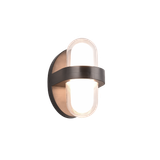 Limeira LED wall lamp round matt black