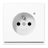 Socket Fren/Belg syst. LED pilot light LS1520F-OWWLNW