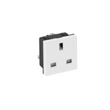 STD-BS0 RW1 Socket 0°, single British Standard 250V, 13A