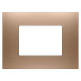 EGO PLATE - IN PAINTED TECHNOPOLYMER - 3 MODULES - SOFT COPPER - CHORUSMART