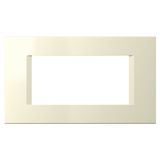 Cover frame 4M, ivory