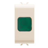 SINGLE INDICATOR LAMP - GREEN - 1 MODULE - IVORY - CHORUSMART