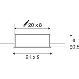 KADUX LED Triple DL Set, 3000K, 38ø, matt white