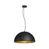 FORCHINI M PD-1 pend. lamp, E27, max. 40W, round, black/gold