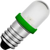 E10 Single Led T8.5x28 230V 3mA AC/DC Water Clear Green 20Khrs