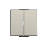 8544 AI Rocker for blind switch/push-button - Stainless Steel for Venetian blind Two-part rocker Stainless steel - Sky Niessen