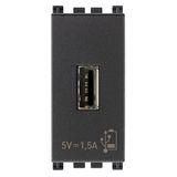 USB supply unit 5V 1,5A 1M grey