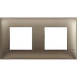 CLASSIA - COVER PLATE 2X2P TITANIUM METAL