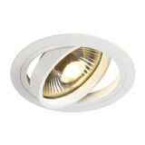 NEW TRIA ES111 downlight, max. 75W, round, aluminium, white