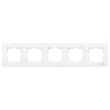 Karre Accessory White Five Gang Frame