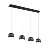 Fletcher pendant 4-pc E14 matt black