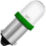 Ba9s Single Led T8.5x28 12V 20mA AC/DC Water Clear Green 20Khrs