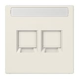 Centre plate for MJ f. 2 sockets LS1969-25NAWE