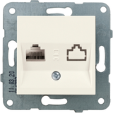 Karre Plus-Arkedia Beige One Gang Data Socket (CAT6)