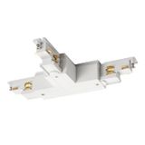 S-TRACK DALI L-connector left-hand earth electrode,white